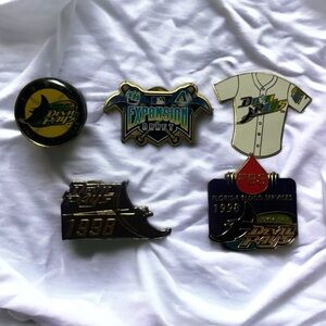 Vintage Tampa Bay Rays Devil Rays MLB 1990s Pins
